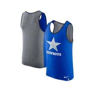 Nike Dri Fit Men’s Tank Dallas Cowboys NFL Football Navy & Gray Size XL